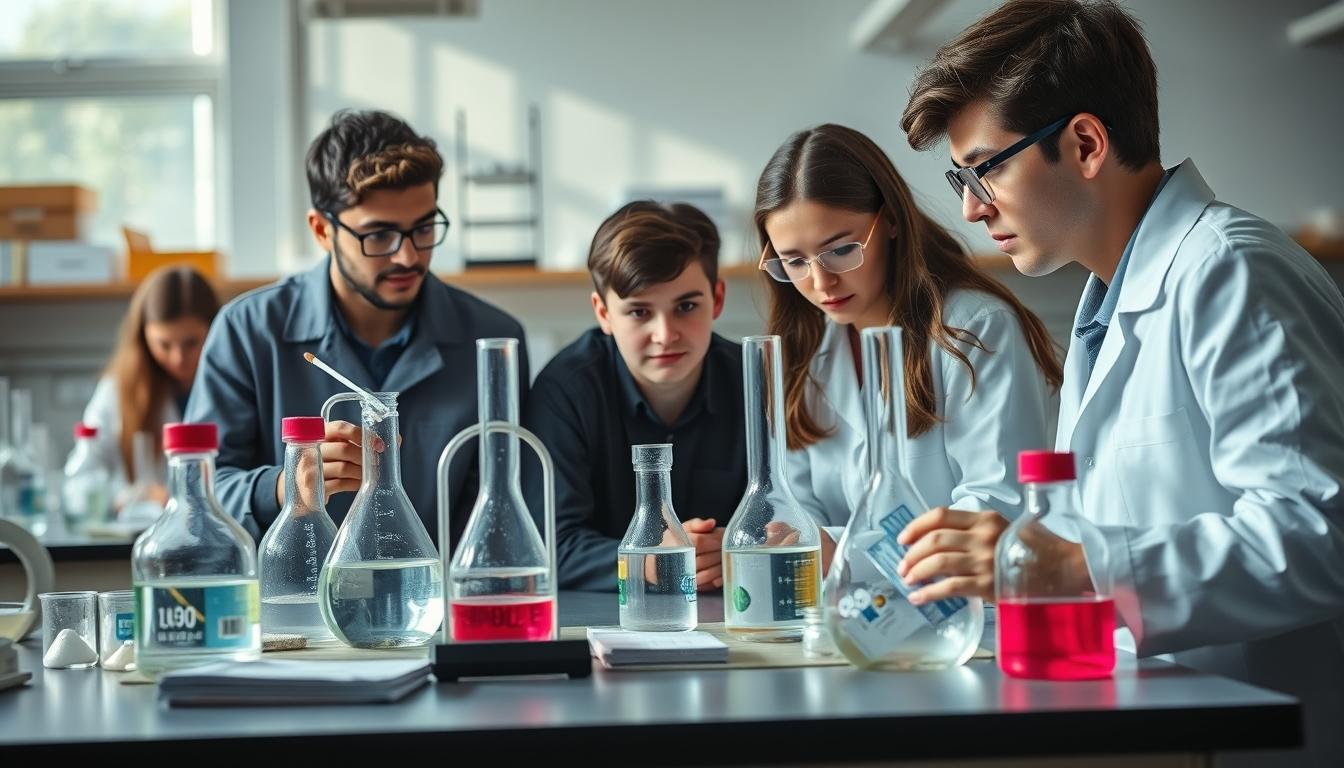 Structured study materials and learning resources on a desk