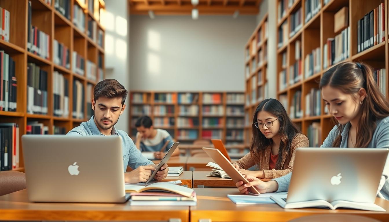 Modern university campus for students